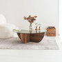 Hanah Home Lily Mesa de Centro Nogal